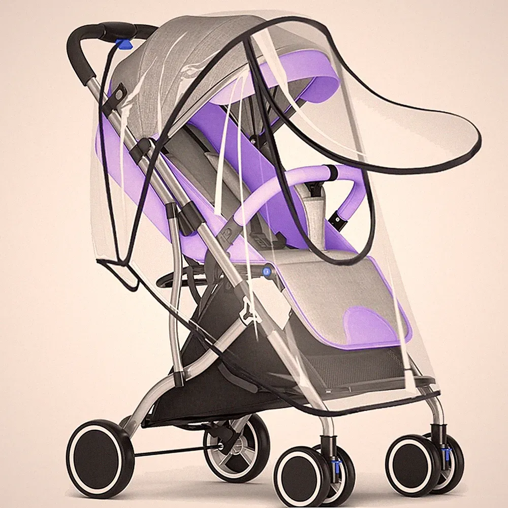 Universeller, Kinderwagen Regenschutz - Transparentes EVA Material