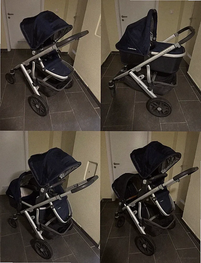 UPPAbaby VISTA Dunkelblau Kinderwagen/Geschwisterwagen