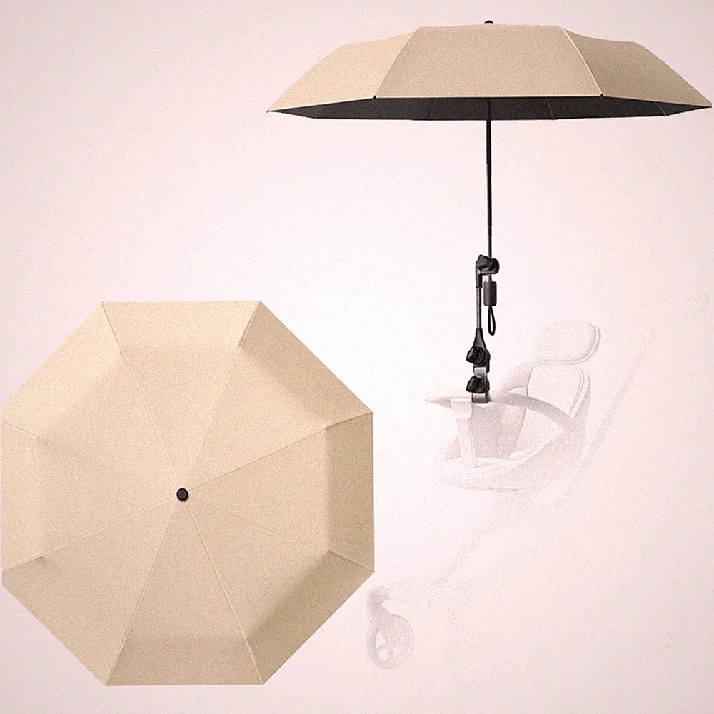 UV-Schutz Kinderwagen Sonnenschirm geräumiges Schirmdesign mit UPF 50+ für Bab