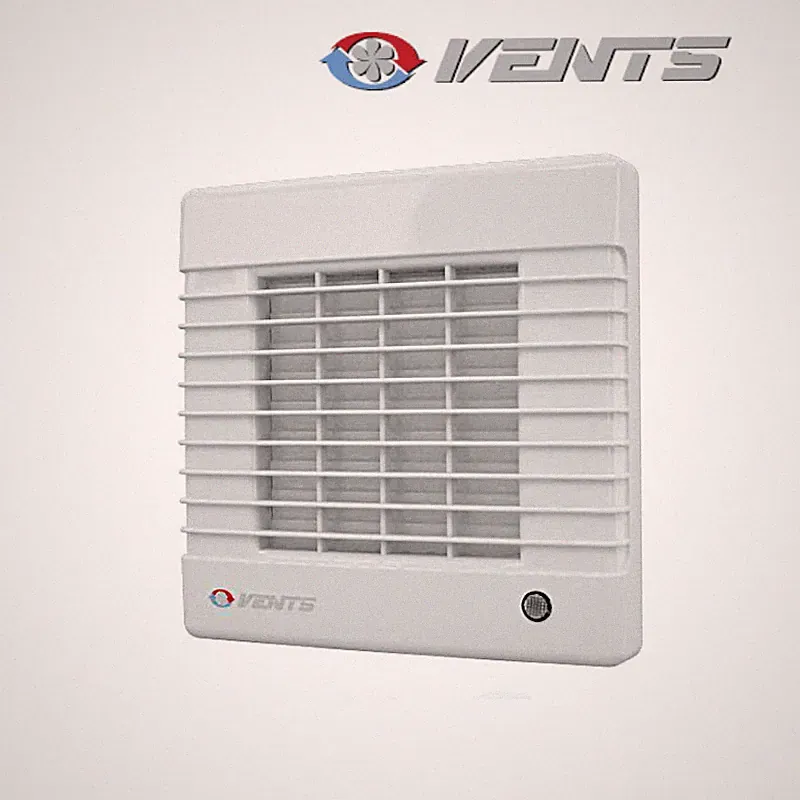 Ventilator mit Nachlauf, autom. Jalousie, Bewegungssensor, Ø100mm, Badlüfter