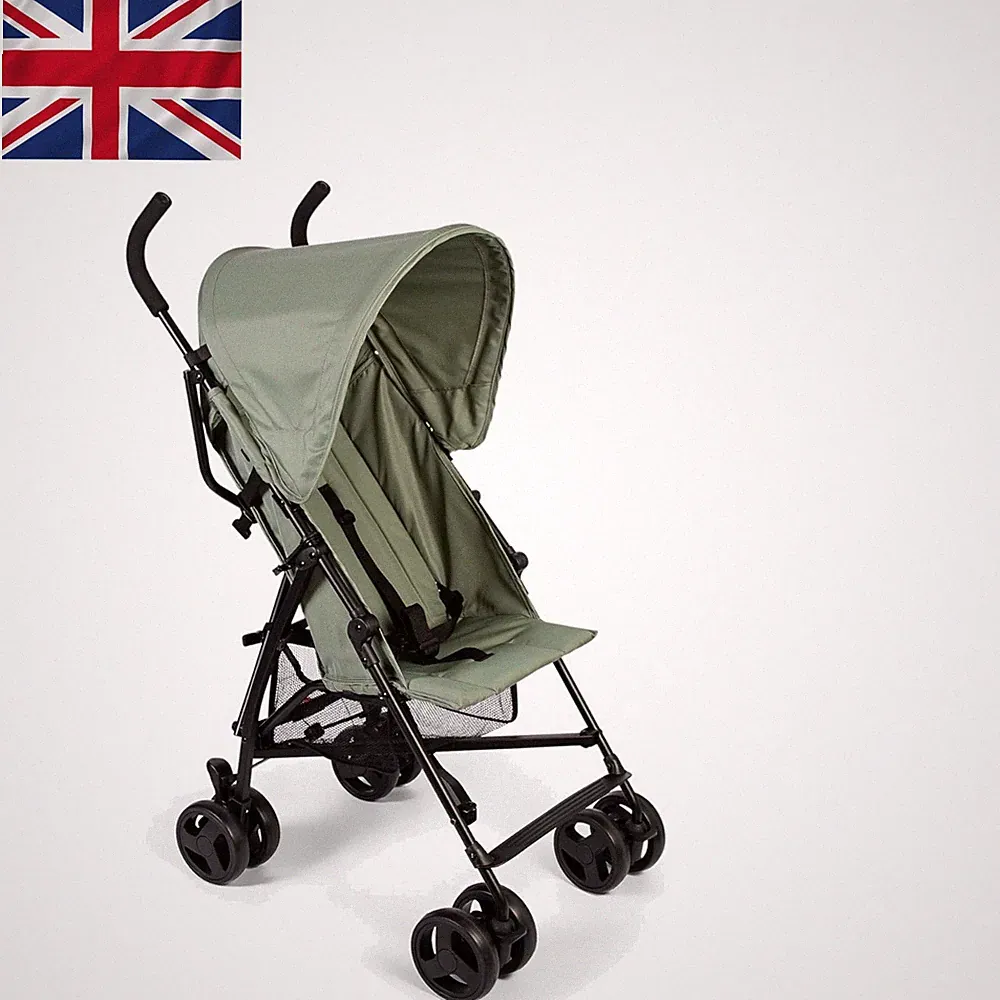Vielseitiger 5,8 kg Push Me 2U Kinderwagen mit zwei Positionen Liege und Regenschutz