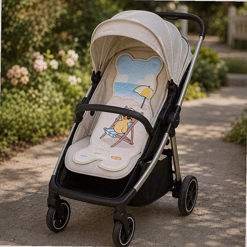Waben-Gelkissen atmungsaktiv Kinderwagen Sitzauflage waschbar für Sommer, Babys