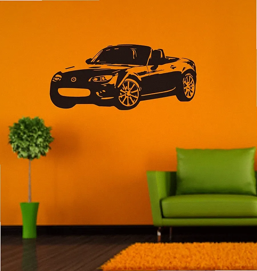 Wandtattoo - Japanischer Sportwagen - Roadster - Auto - Kultauto