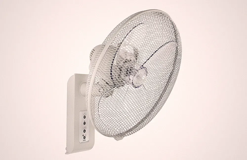 Wandventilator mit Fernbedienung Greyhound Wandlüfter mit Oszillation Lichtgrau