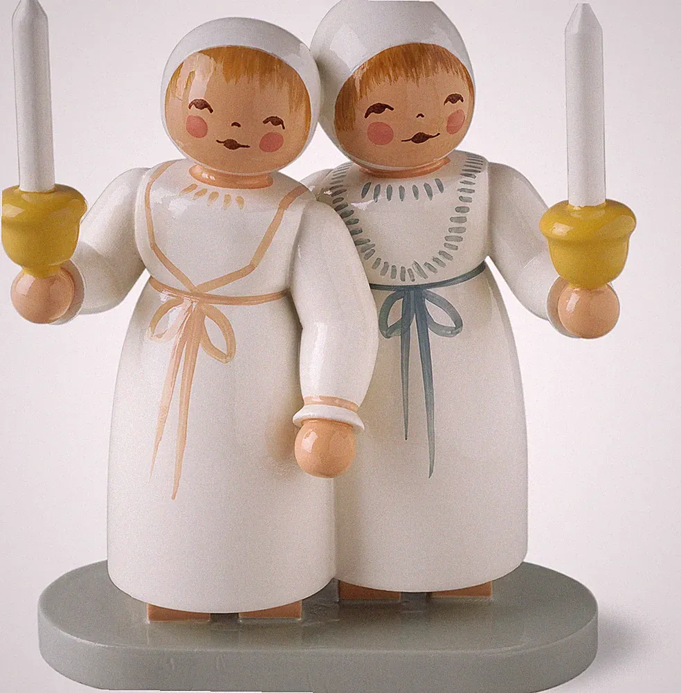 Wendt & Kühn, Zwillingspärchen im Taufkleid, 5322/1 das besondere Geschenk