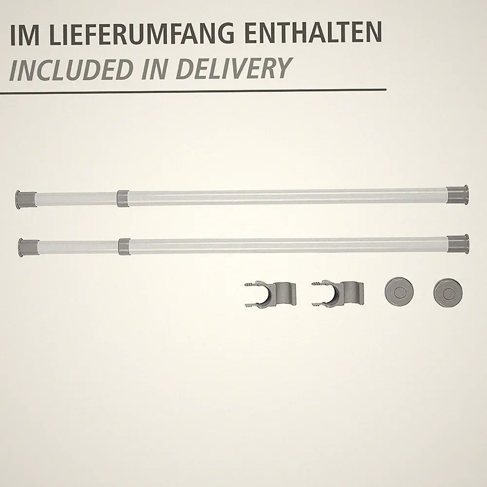 WENKO 2er Set Ergänzung Quer Stangen Teleskop Herkules System