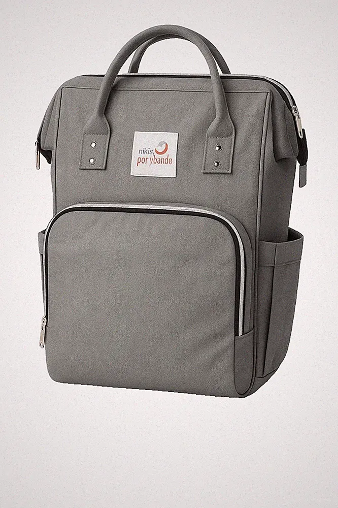 Wickelrucksack 42x27x21 cm + Wickelunterlage und 2x Kinderwagenhaken