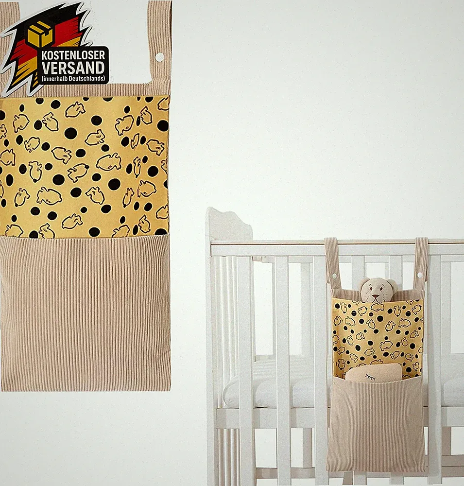 Wickeltasche Kinderwagen Organizer mit zwei Fächern für Windeln Spielzeug und Kl