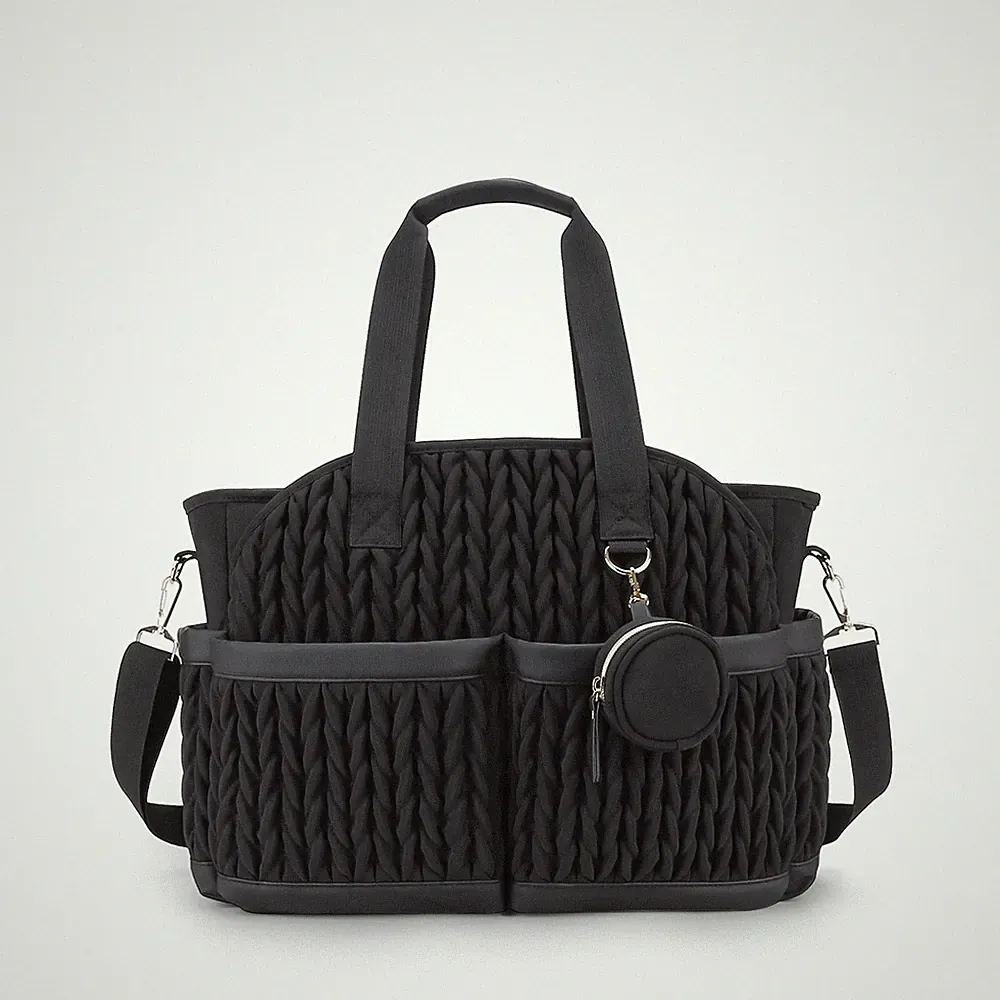 Wickeltasche mit Zubehörtasche wasserabweisend für Kinderwagen, Neugeborene