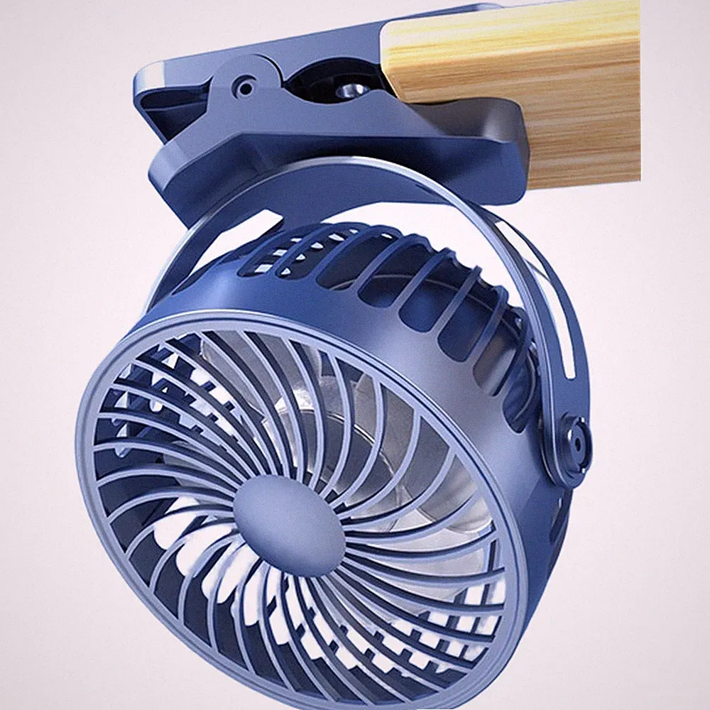 Wiederaufladbarer USB Clip Ventilator für Kinderwagen 3 Geschwindigkeiten 360 R
