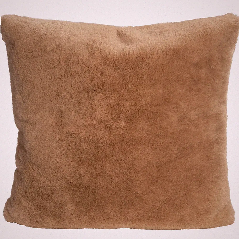 Winterhome Fellkissen Guanaco Camel Dekokissen Kunstfell Fellimitat Kamel Tier