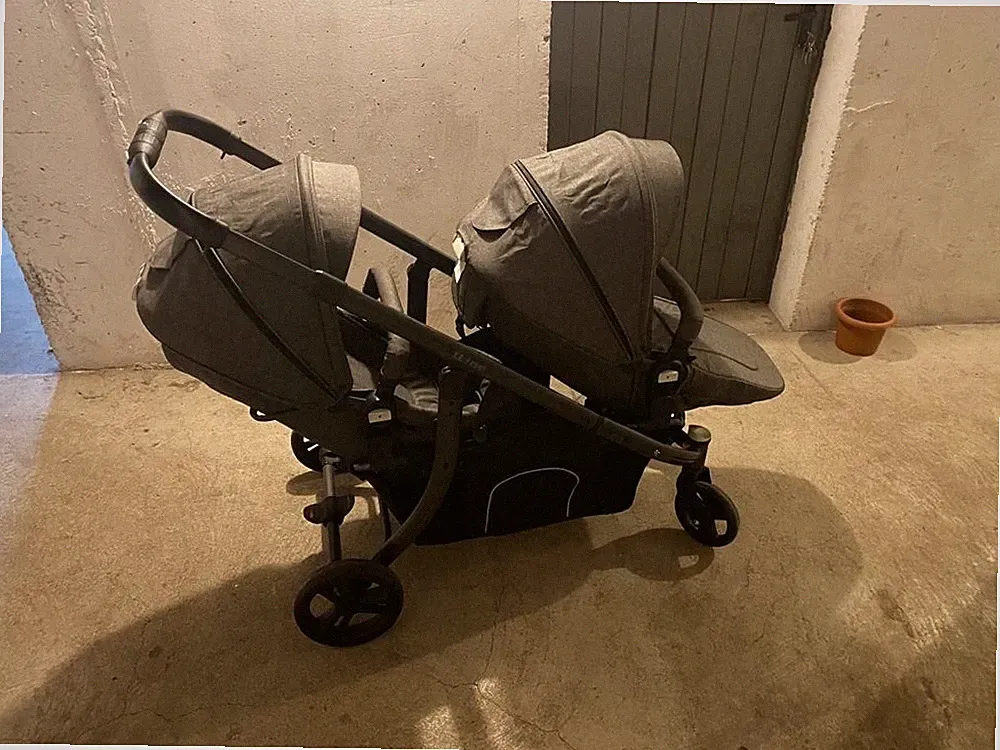 X Adventure Xline Duo Kinderwagen/grau/ kaum benutzt/ Faltbar/ Geschwisterwagen