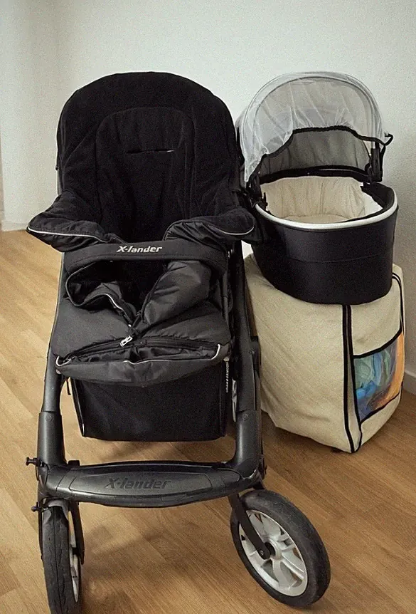 X lander X Pulse Kinderwagen Buggy Sportwagen Led Lufträder Verstellbar Upf50