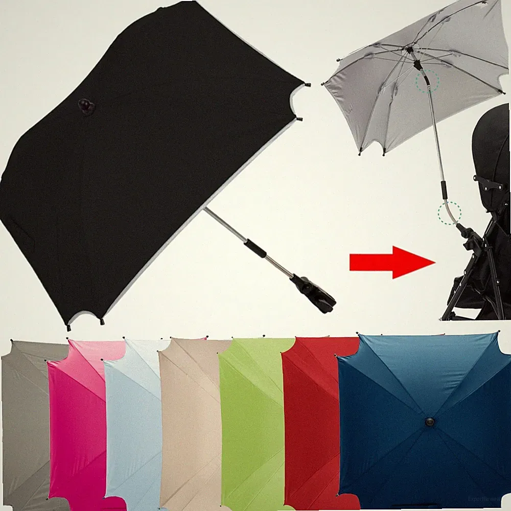 XL SONNENSCHIRM Kinderwagen SCHIRM 80cm Buggy UV 50+ Kind Baby Sonnenschutz