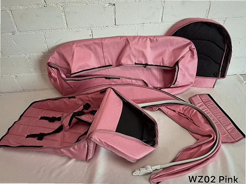 XS16 - Pixini Tragewanne & Sitz WZ02 Pink - Kinderwagen Zubehör - Ersatzteile