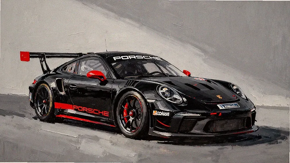 XXL Leinwandbilder Sportwagen Motiv Bild Porsche 911 GT3 Automobile bis 180x100
