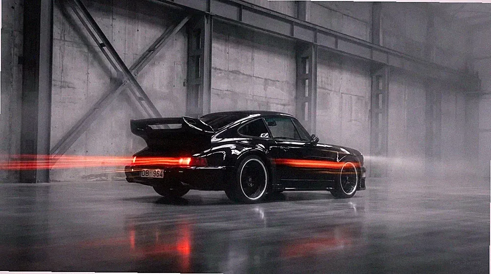 XXL Leinwandbilder Sportwagen Motiv Bild Porsche 964 Automobile bis 180x100