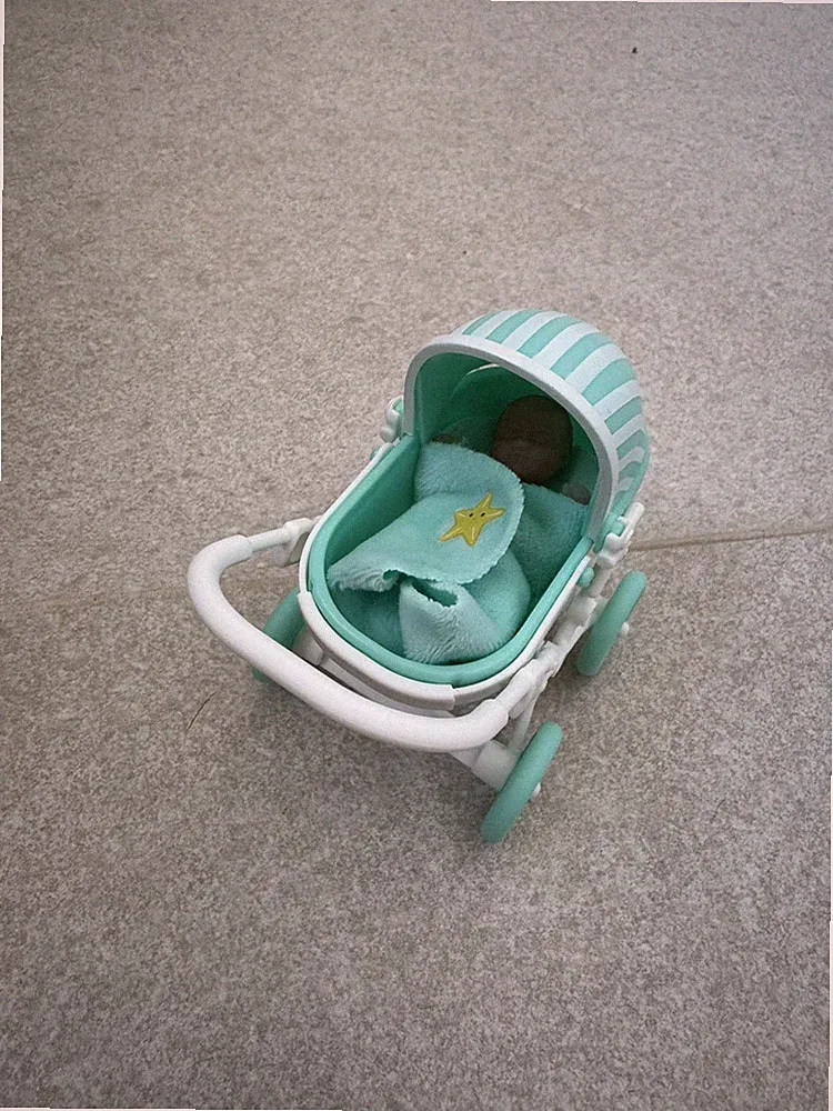 Zuru My Mini Baby Serie 1 Wagen grün Kinderwagen Türkis Buggy Neu wie abgebildet