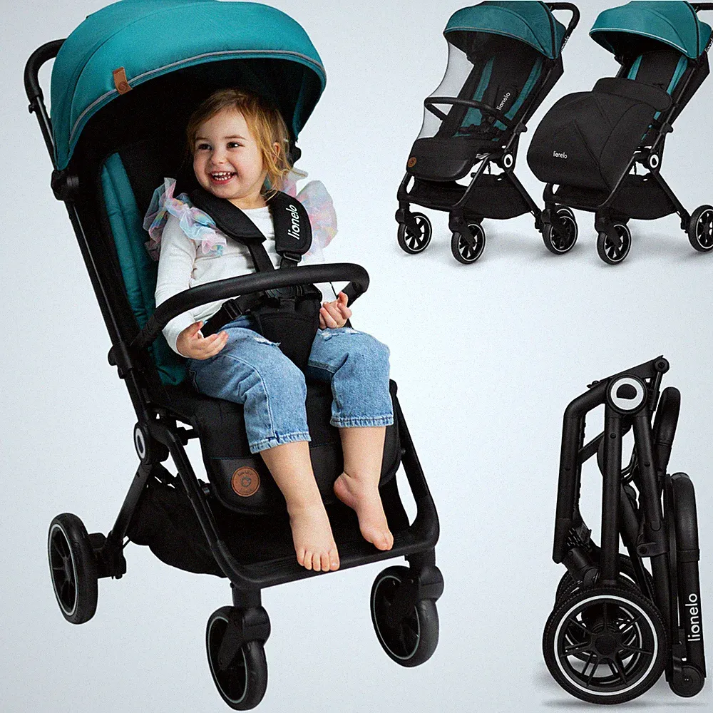 Kinderwagen mit Schwenkrädern