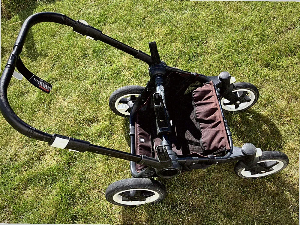 Zwillings-Kinderwagen Bugaboo Donkey Twin, türkis, inkl. Zubehör