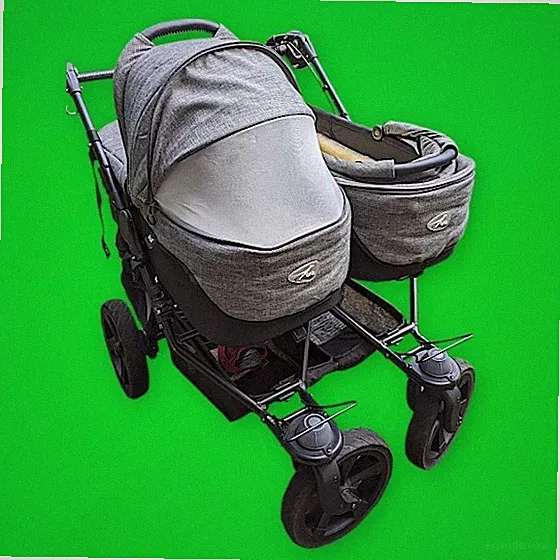 Zwillings-Kinderwagen TFK, top Zustand, super Zubehör für 1/3 vom Originalpreis