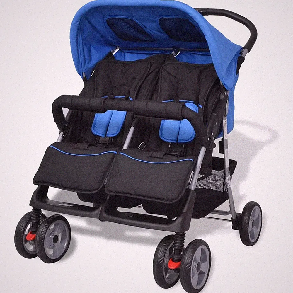 Zwillingskinderwagen Geschwisterwagen Kinderwagen Buggy Kinder Baby Stahl