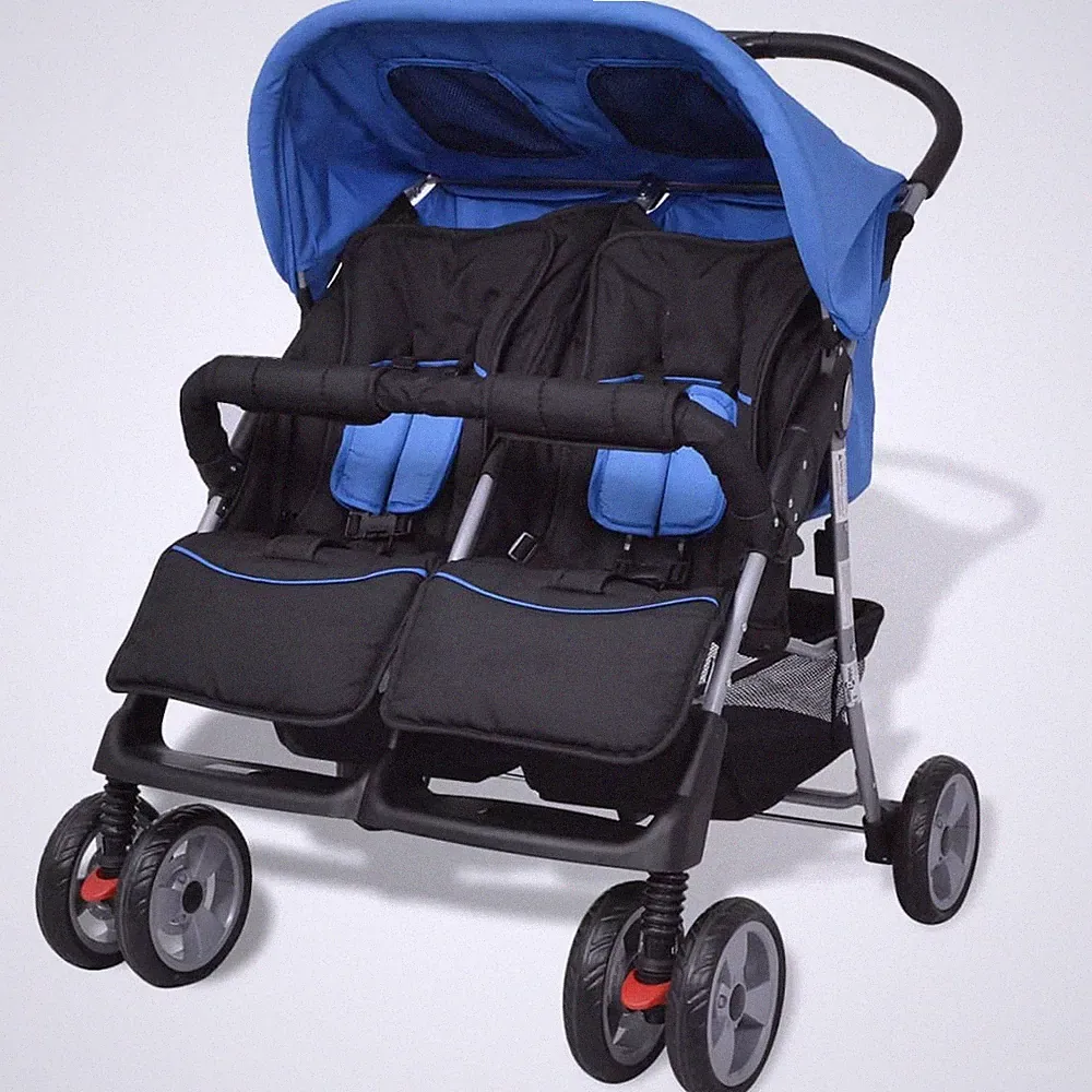 Zwillingskinderwagen Geschwisterwagen Kinderwagen Buggy Kinder Baby Stahl GU