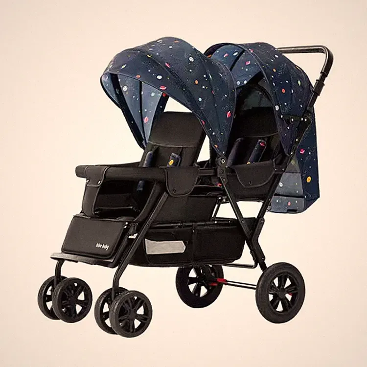 Zwillingskinderwagen Geschwisterwagen Kinderwagen Buggy Kinder Babywagen 0-36M