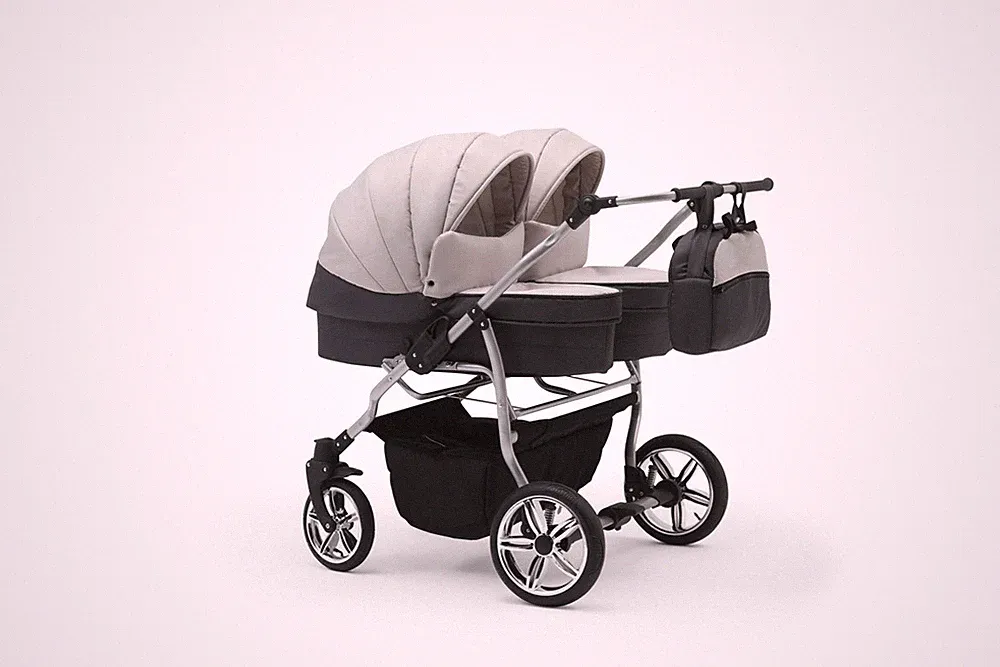 ZWILLINGSWAGEN + 2 x AUTOSITZE ISOFIX + ADAPTER 3 in 1 - KINDERWAGEN 27 FARBEN