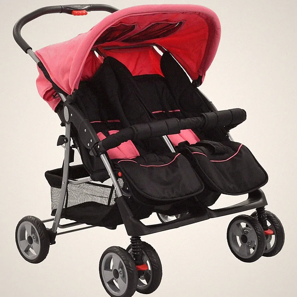 Zwillingswagen Klappbar Kingderwagen Geschwisterwagen für 1-2 Kinder 5 Farben DE