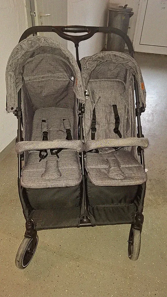 Zwillingswagen Von ABC Design in Grau selten genutzt top zustand