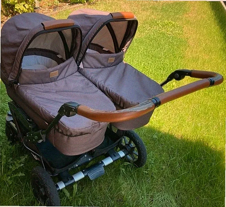 Zwillingswagen Zwilling Geschwister Kombi Kombikinderwagen Emmaljunga Viking 735